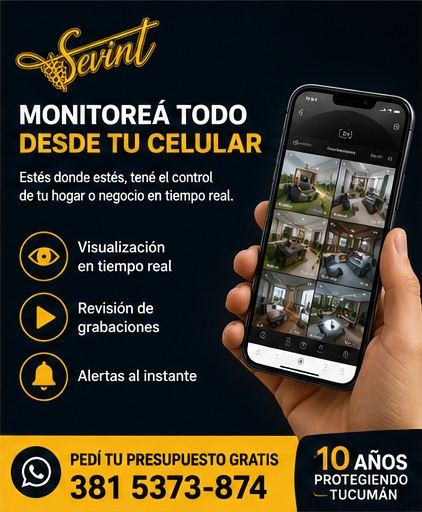 Monitoreá todo desde tu celular con Sevint